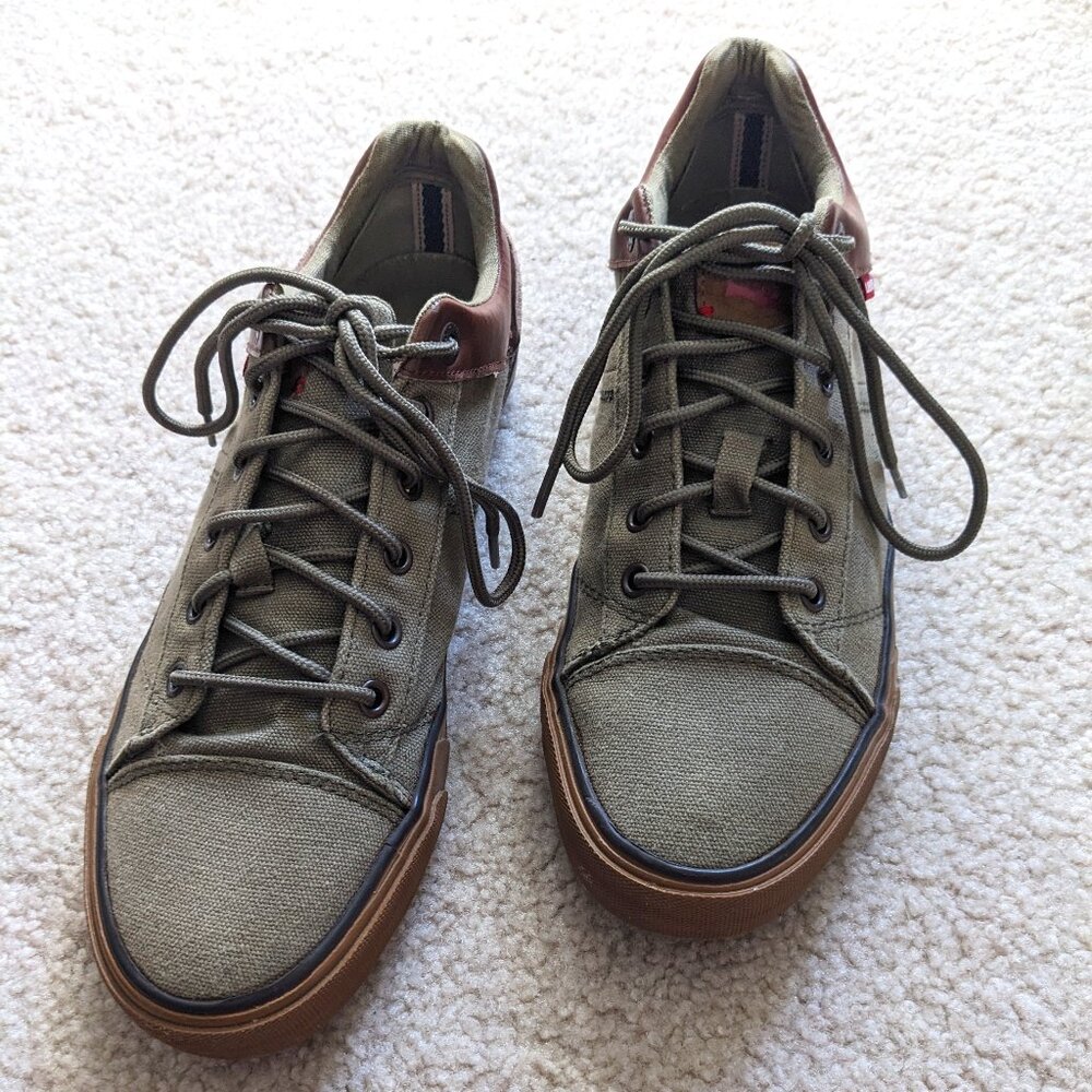 LEVI'S Men's Casual Shoes - Tan Canvas & Leather Size 9